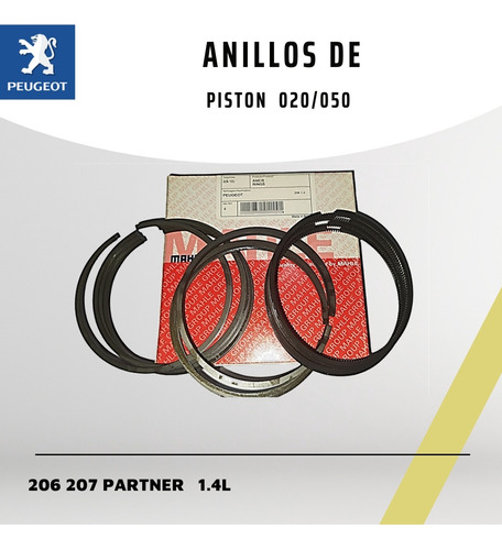 Anillos De Motor Peugeot 206 207 Motor 1,4  020/050