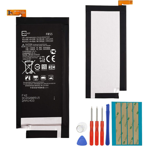 E-yiiviil Nueva Batería De Reemplazo De 3550 Mah Fb55 Compat