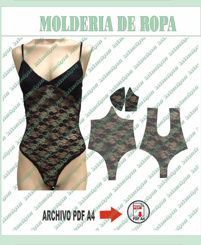  Molderia Imprimible En  Pdf A4  Bodys Encaje Mujer