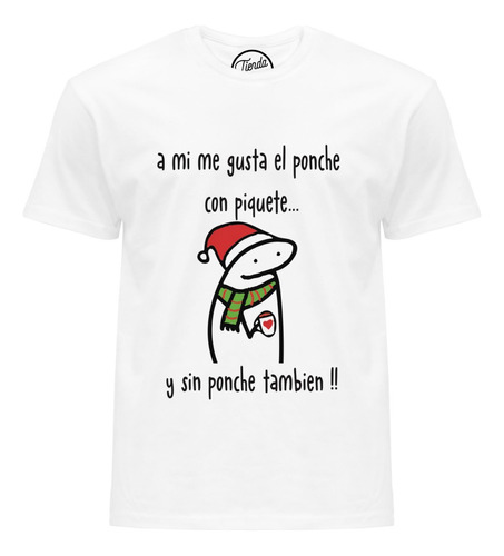 Playera Flork A Mi Me Gusta El Ponche Navidad T-shirt