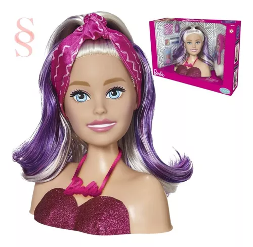 Boneca Barbie Busto Pentear Maquiar Maquiagem Mattel