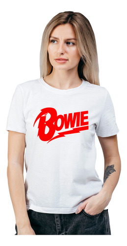 Polera Mujer David Bowie Musica Algodón Orgánico Wiwi