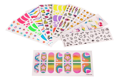 Juego De Uñas Shimmer And Sparkle Neon Craze Graffiti