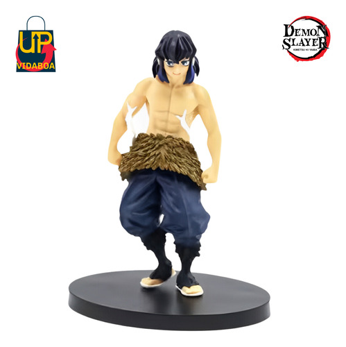 Boneco Demon Slayer - Inosuke Hashibira S/mascara - 14cm