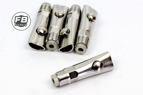 Imagen 3 de 5 de 5pcs Splash Prueba Acero Inoxidable Niple Bebedero Bebedero