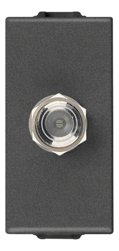 Placa 1 Ventana Blanco Mate Con Toma Tv Carbón Mate Vimar Color Blanco Mate Y Carbón Mate Corriente Nominal 15 A Voltaje Nominal 127v