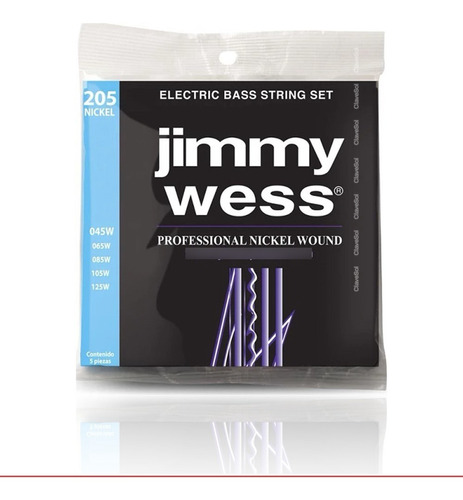 Cuerdas Para Bajo Electrico 5 Cuerdas Jimmy Wess Cv
