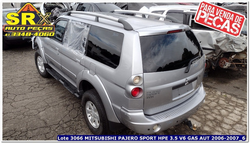 Sucata Mitsubishi Pajero Sport Hpe 3.5 V6 Gas 4x4 Aut 2007