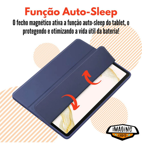Case Autosleep Premium Para Galaxy Tab S10 Ultra - Acrílico