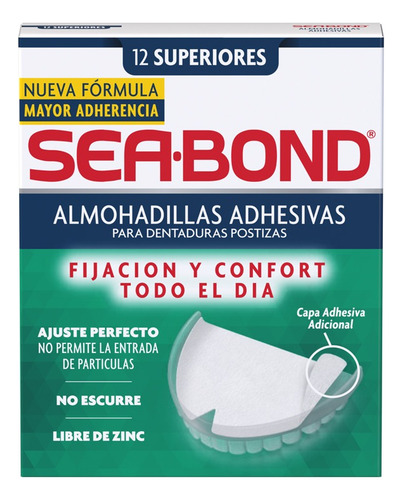 Sea Bond Almohadillas Adhesivas Superiores 12 Pz 6-pack