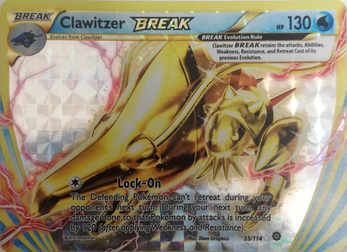 Pokémon Tcg Clawitzer Break 35/114 Full Art