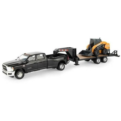 Ram 3500 With Sv340b Skid Steer And Gooseneck Trailer, Tomy 