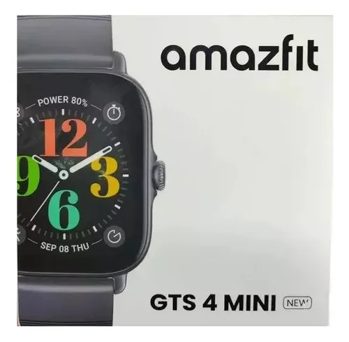 Reloj Inteligente Amazfit Gts 4 Mini Smartwatch Negro Color De La Caja Aluminio/negro