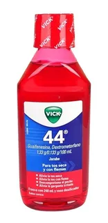 Vick 44 Tos Seca Y C/flem 1 Frasco Jarabe 240 Ml- Cerea