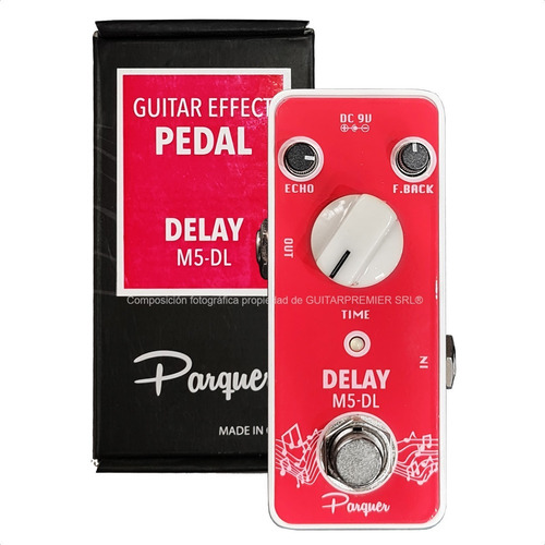 Pedal Efecto Delay Para Guitarra Y Bajo True Bypass V5