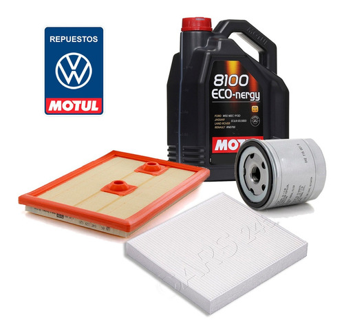 Kit Filtros Golf 1.4 X4 2017 2018 2019 +aceite 5w30 Motul