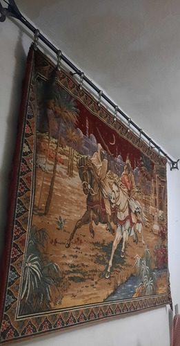 Tapiz Pared Decorativo Más Lanza Para Colgar Varios Escena Árabe (Usado)