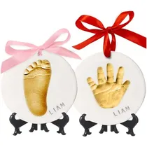 Comprar Set De Recuerdo Para Decoración De Huellas De Bebé, Color Do