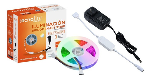 Tira Led Rgb Premium Wifi Tecnolite 1 Año De Garantía 