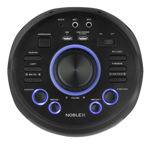 Imagen 5 de 10 de Parlante Portatil Noblex Mnt290 Inalámbrico Led Flashing Fm
