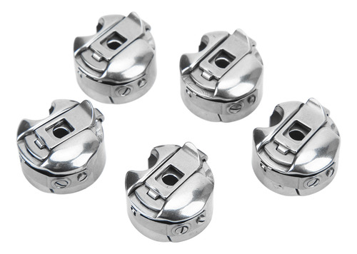 Caja De Bobina 5pcs Máquina De Coser De Acero Inoxidable Par