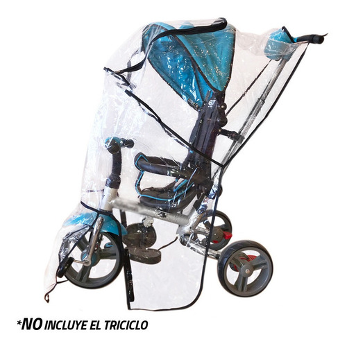 Imagen 6 de 10 de Cobertor Capota Cubre Lluvia Para Triciclo Infantil Felcraft