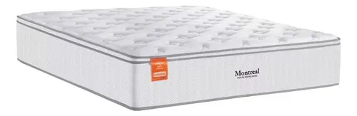 Colchão De Casal Inducol Montreal Europillow 28x138x188cm - Branco