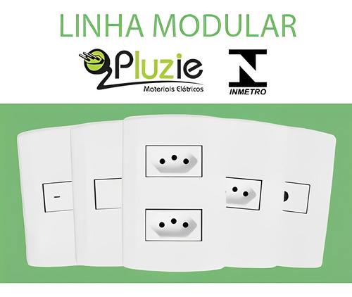 Módulo P/ Interruptor Simples Kit Com 12 S/placa