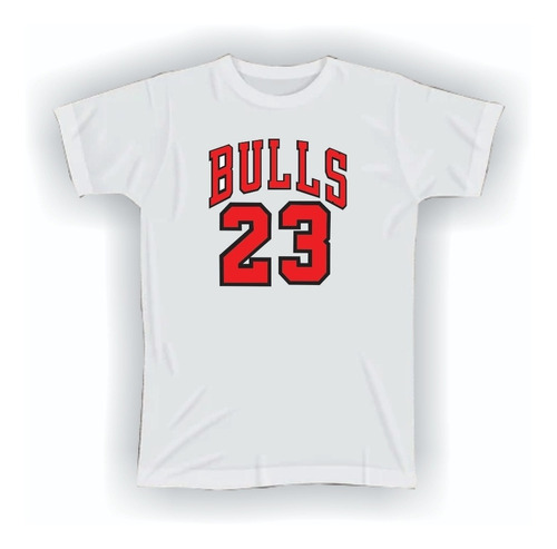 Polera Estampada Chicago Bulls Cuello Redondo