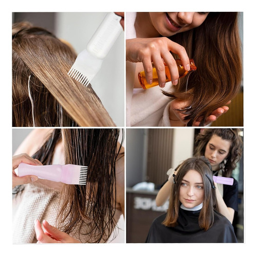 4 Pzs Botellas Para Teñir Cabello Con Peine, Hogar Y Salón