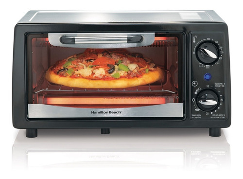 Horno de mesa eléctrico Hamilton Beach 31144 10L negro 120V