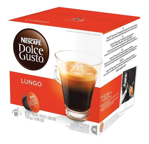 Imagen 3 de 3 de Café lungo en cápsula Nescafé Dolce Gusto sin TACC