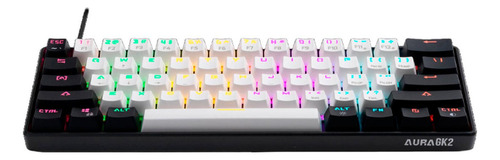 Teclado Gamer Mecanico Gamdias Aura Gk2 Switch Red Usb Blanc