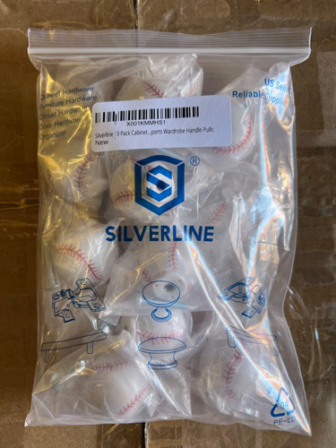 Silverline Baseball Sport Gabinet Cocina Cajero Cajero Manij