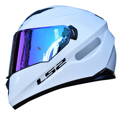 Capacete Masculino Feminino Ls2 Ff320 Branco Fechado Moto