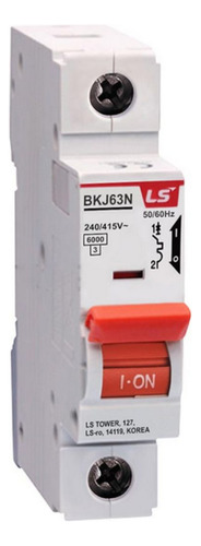 Interruptor Automático 1 X 25a Curva C 6ka Ls Certificado