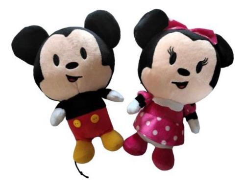 Mickey Y Minnie Baby De Peluche Duo