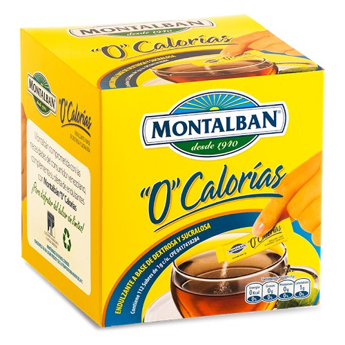 Edulcorante Natural Montalban 112 Sobres 0587 Ml.