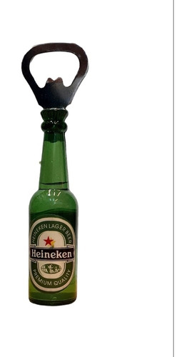 Destapador Con Forma De Botella De Cerveza Heineken Con Iman