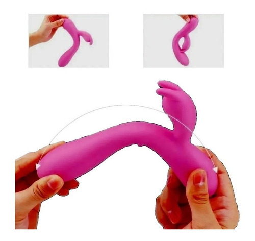 Vibrador De Conejo Dildo Consolador Recargable Calefacción