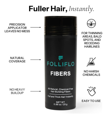Fibras Para El Cabello De Folliflo Solución Del Cabello De Y