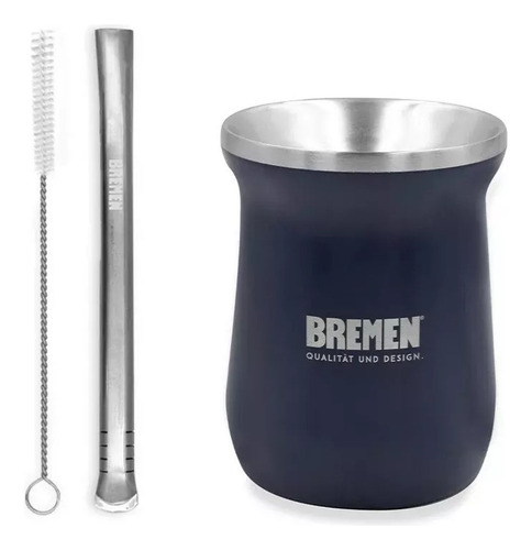 Mate Acero Inoxidable Bremen Termico Frio Calor Y Bombilla