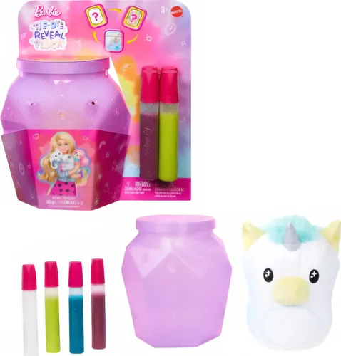Barbie Pelucia Tie Dye Surpresa Sortimento - Mattel Hwd29