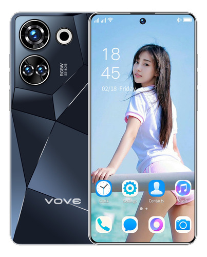 2025 Vove Celulares Y Smartphones Dual Sim 12gb Ram Smartphone 6.67 Oled 5000 Mah Andriod 13 Fingerprint Face Unlock Último Procesador Recarga Rápida