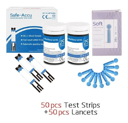 Imagen 8 de 10 de Kit Glucómetro Sinocare Tirillas+lancetas+estuche + Obsequio
