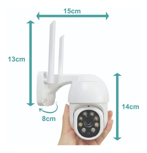 Imagen 5 de 9 de Cámara Ip Icsee Wifi Externa Ptz Speed Dome Prova Água Zoom,