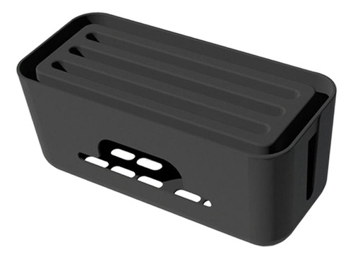Cable Management Box Protector Large Hide Power Strips Negro