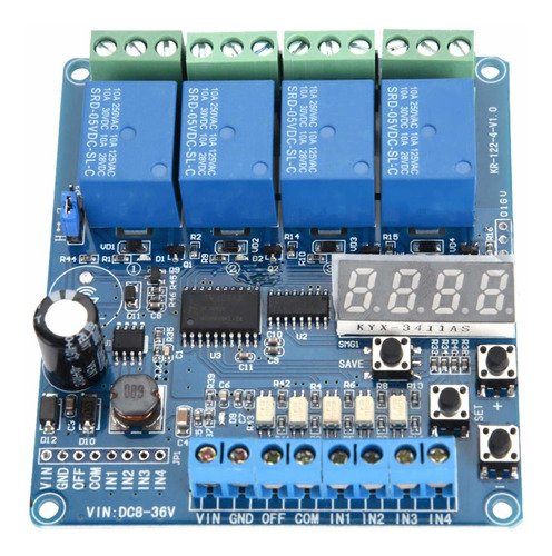 Aoutecen Interface 4 Channel Relay Dc 8 36v Module For