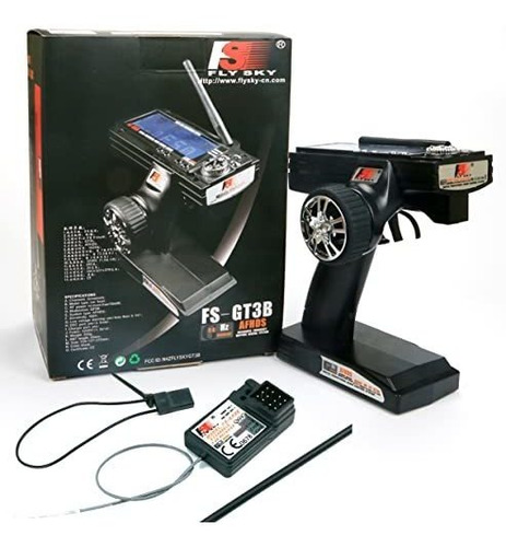 Transmisor-receptor Flysky Fs-gt3b Rc, 2,4 Ghz, 3 Canales, R