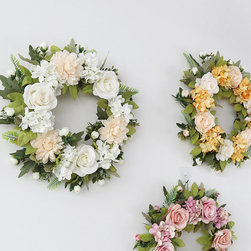 Corona De Flores Artificial Flores